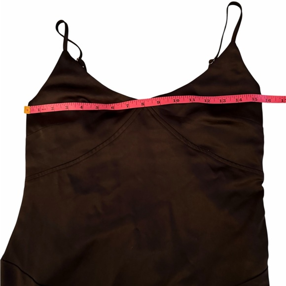 Princess Polly Black Satin Maxi Dress, High Split, Super Sexy, Women’s Size 8 - Picture 7 of 13